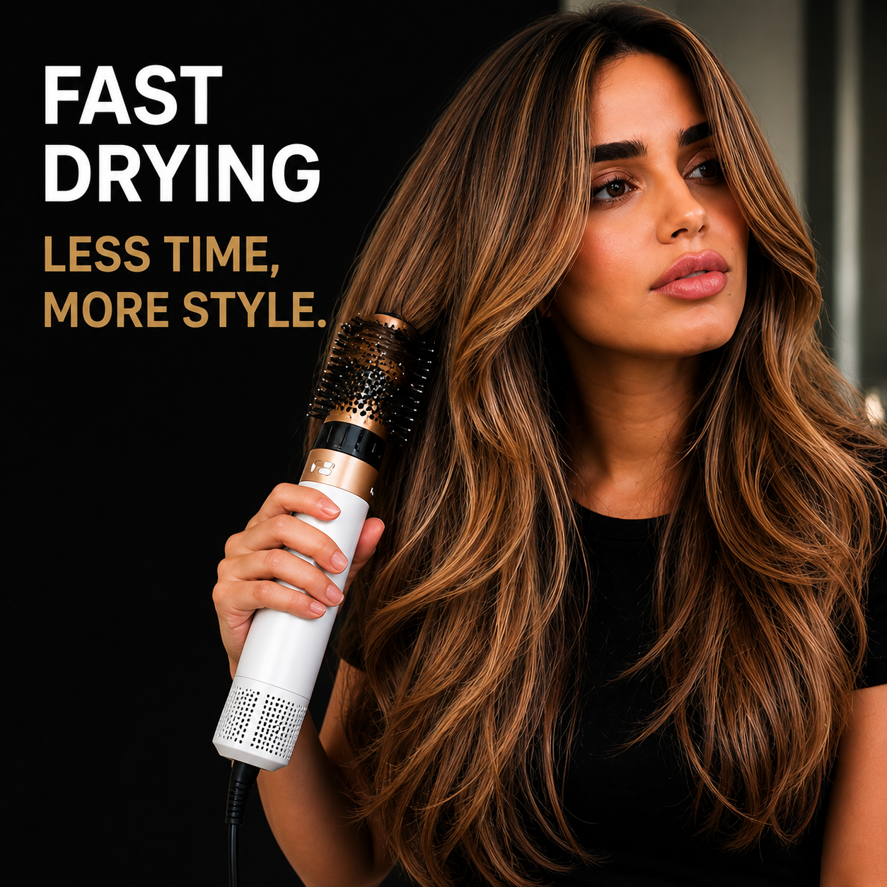 Professional brush with blow function 5 in 1