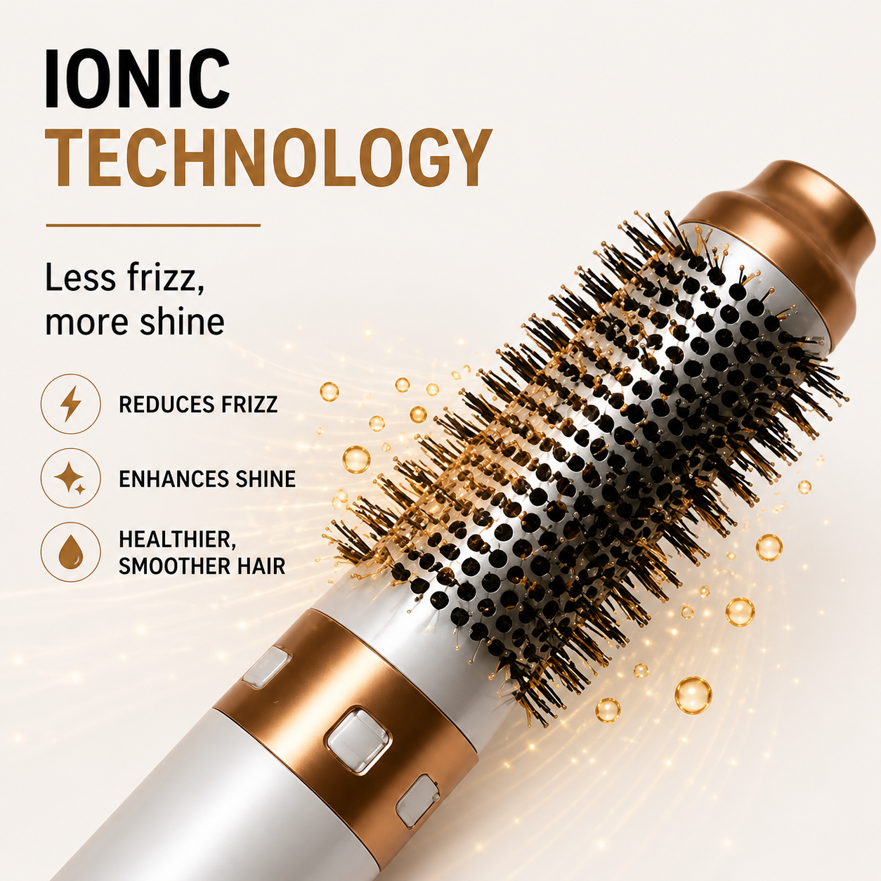 Professional brush with blow function 5 in 1