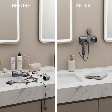 Support Sèche-Cheveux Mural